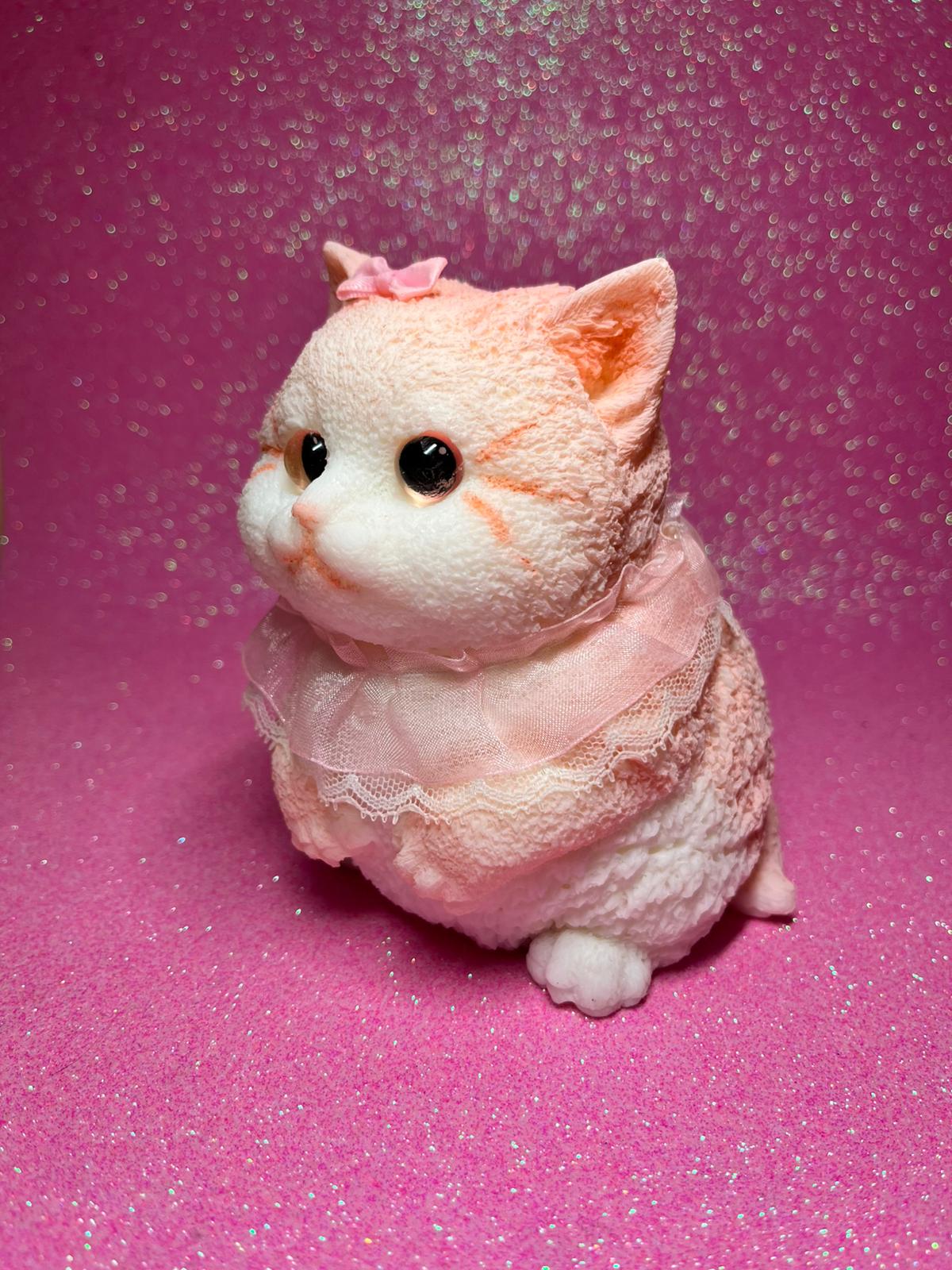 Chubby Cat - Blue/Pink